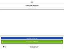 Tablet Screenshot of chinawokmadison.com